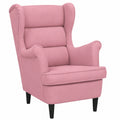 Sedia Elegante in Velluto Rosa per il Soggiorno