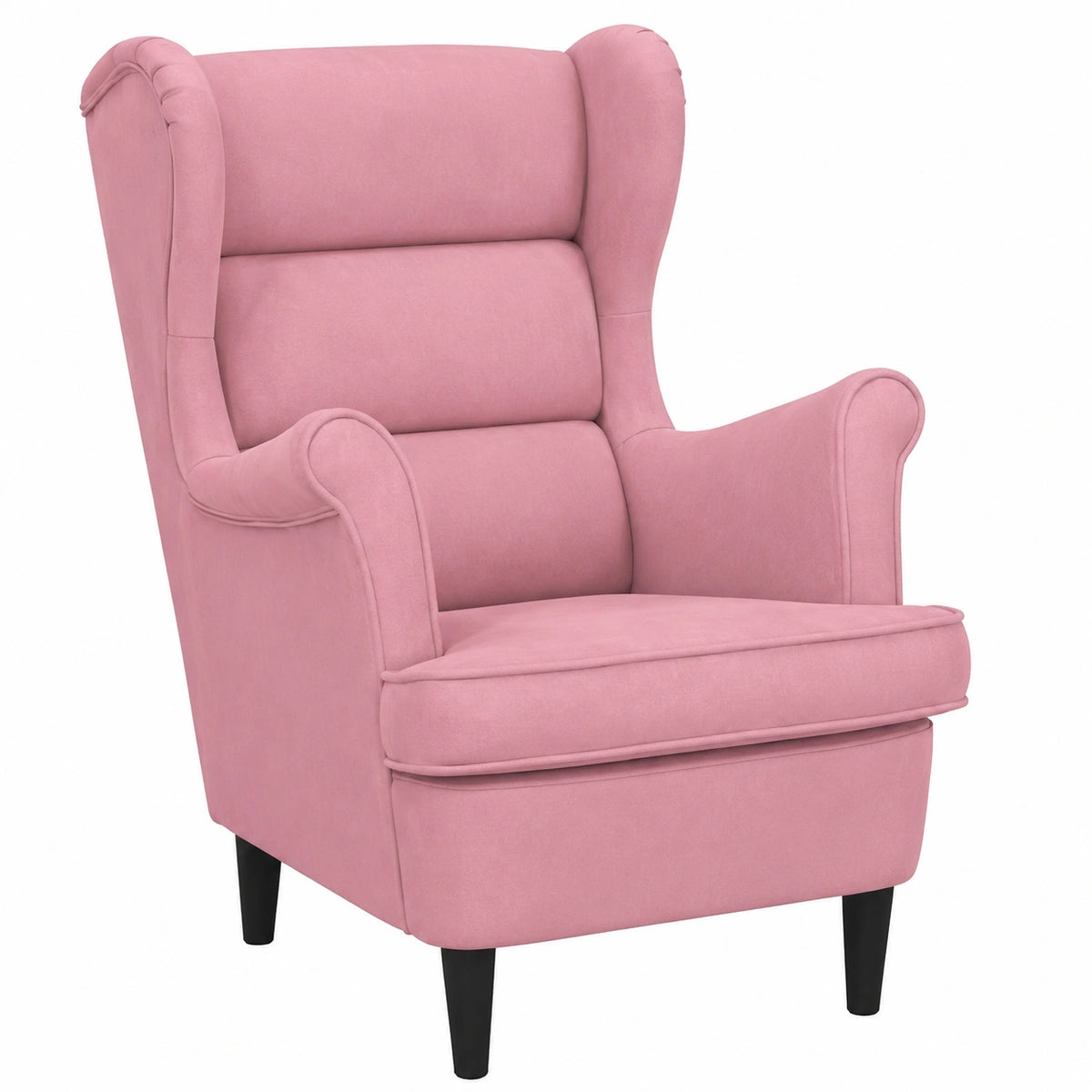 Sedia Elegante in Velluto Rosa per il Soggiorno