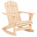 Sedia a dondolo Adirondack in legno di abete per giardino e terrazza