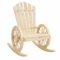 Sedie a Dondolo Adirondack in Legno Massello per Giardino