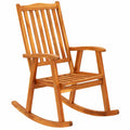 Sedia a Dondolo Adirondack in Acacia per Esterni, Resistente e Vintage